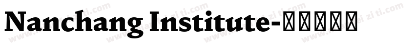 Nanchang Institute字体转换